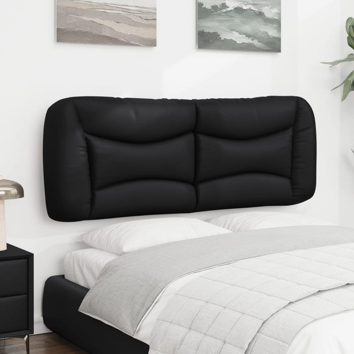 Pernă pentru tăblie pat, Hvar, negru, 140 cm, piele artificială WALTI