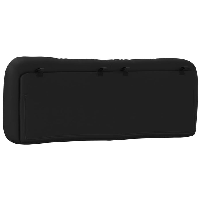 Pernă pentru tăblie pat, Hvar, negru, 140 cm, piele artificială WALTI