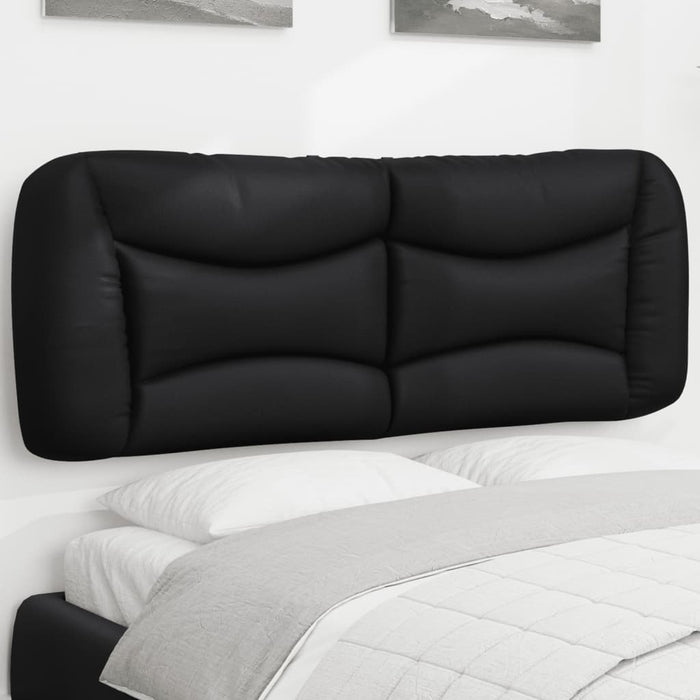 Pernă pentru tăblie pat, Hvar, negru, 140 cm, piele artificială WALTI