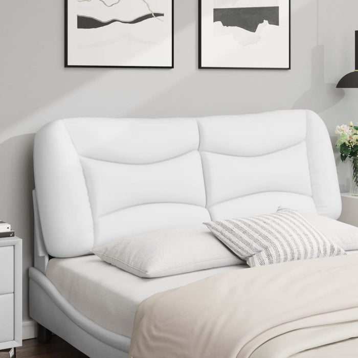 Pernă pentru tăblie pat, Hvar, alb, 140 cm, piele artificială WALTI
