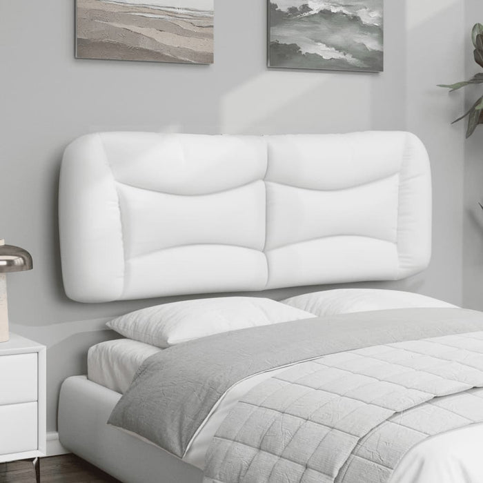 Pernă pentru tăblie pat, Hvar, alb, 140 cm, piele artificială WALTI