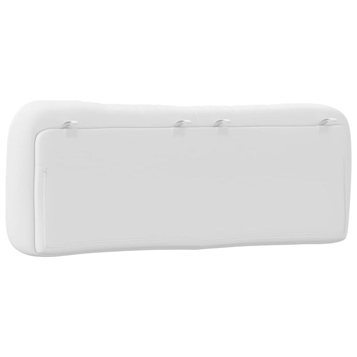 Pernă pentru tăblie pat, Hvar, alb, 140 cm, piele artificială WALTI