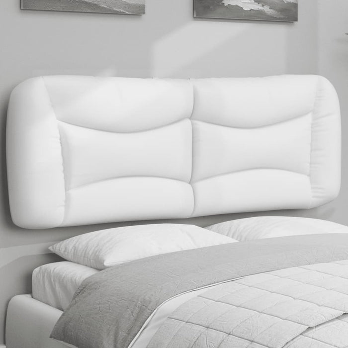 Pernă pentru tăblie pat, Hvar, alb, 140 cm, piele artificială WALTI
