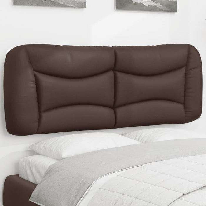 Pernă pentru tăblie pat, Hvar, maro, 140 cm, piele artificială WALTI