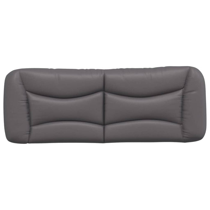 Pernă pentru tăblie pat, Hvar, gri, 140 cm, piele artificială WALTI