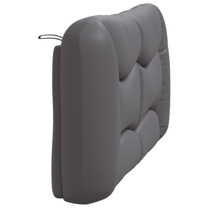 Pernă pentru tăblie pat, Hvar, gri, 140 cm, piele artificială WALTI