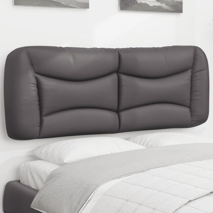 Pernă pentru tăblie pat, Hvar, gri, 140 cm, piele artificială WALTI