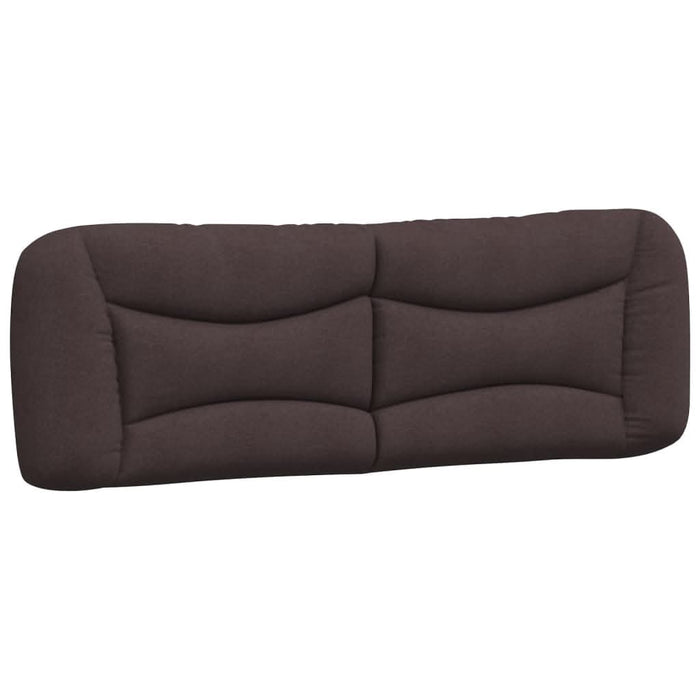 Pernă pentru tăblie de pat Hvar maro închis, 160 cm, material textil WALTI