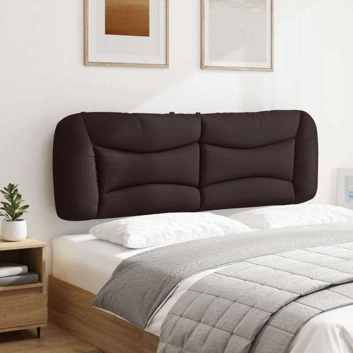 Pernă pentru tăblie de pat Hvar maro închis, 160 cm, material textil WALTI