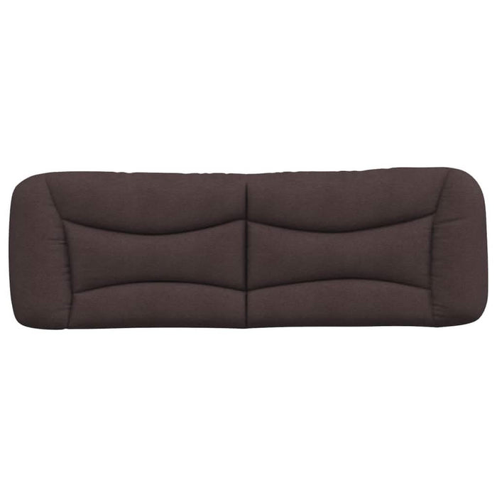 Pernă pentru tăblie de pat Hvar maro închis, 160 cm, material textil WALTI