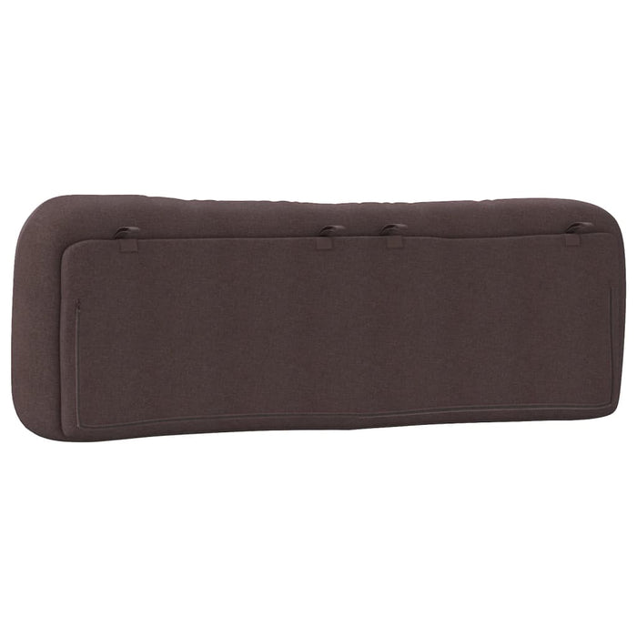 Pernă pentru tăblie de pat Hvar maro închis, 160 cm, material textil WALTI
