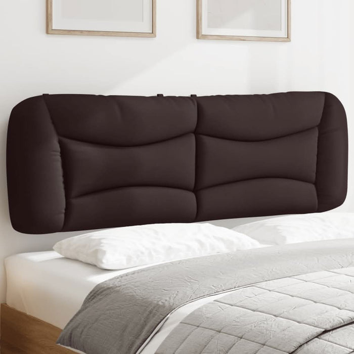 Pernă pentru tăblie de pat Hvar maro închis, 160 cm, material textil WALTI