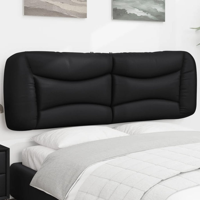 Pernă pentru tăblie pat, Hvar, negru, 160 cm, piele artificială WALTI