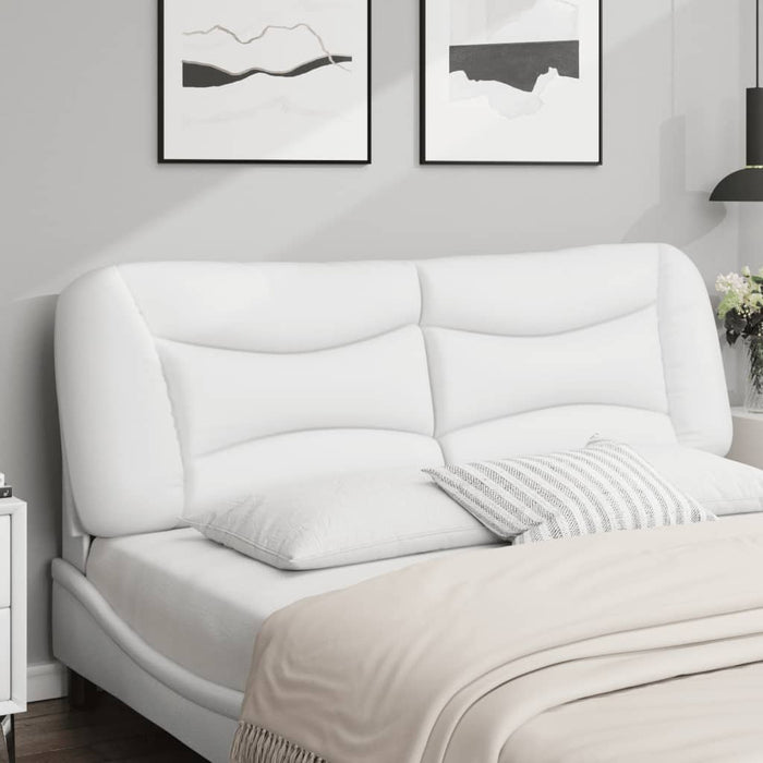 Pernă pentru tăblie pat, Hvar, alb, 160 cm, piele artificială WALTI