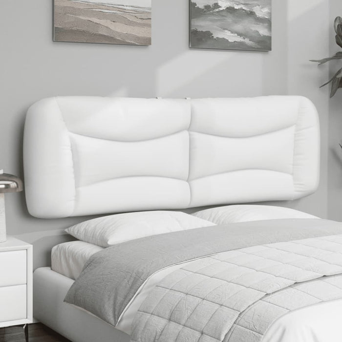Pernă pentru tăblie pat, Hvar, alb, 160 cm, piele artificială WALTI