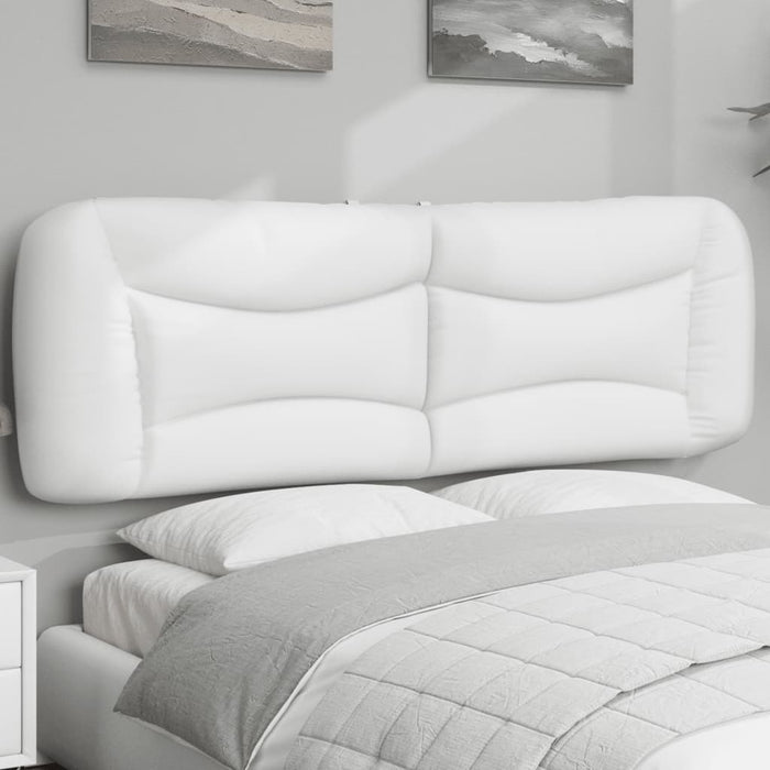 Pernă pentru tăblie pat, Hvar, alb, 160 cm, piele artificială WALTI