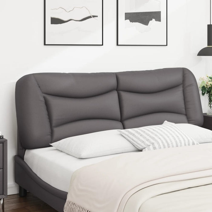 Pernă pentru tăblie pat, Hvar, gri, 160 cm, piele artificială WALTI