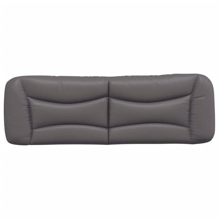 Pernă pentru tăblie pat, Hvar, gri, 160 cm, piele artificială WALTI