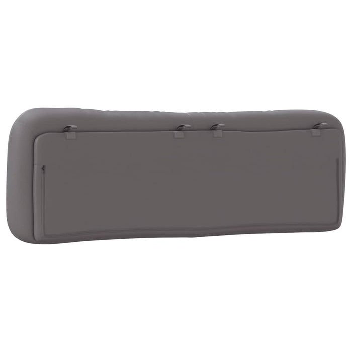 Pernă pentru tăblie pat, Hvar, gri, 160 cm, piele artificială WALTI