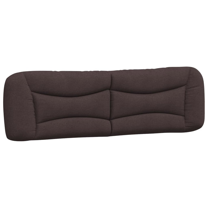 Pernă pentru tăblie de pat Hvar maro închis, 180 cm, material textil WALTI