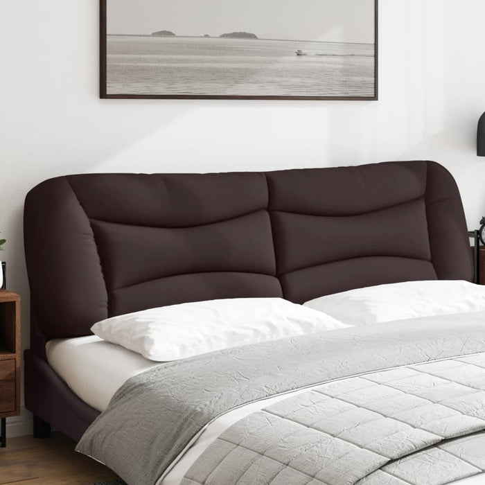 Pernă pentru tăblie de pat Hvar maro închis, 180 cm, material textil WALTI