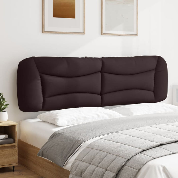 Pernă pentru tăblie de pat Hvar maro închis, 180 cm, material textil WALTI