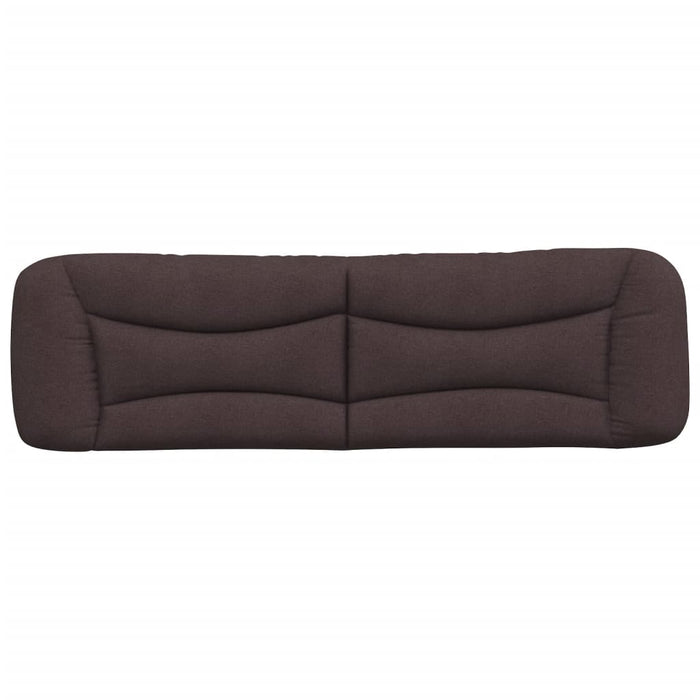 Pernă pentru tăblie de pat Hvar maro închis, 180 cm, material textil WALTI