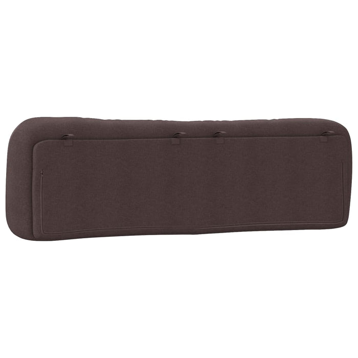 Pernă pentru tăblie de pat Hvar maro închis, 180 cm, material textil WALTI