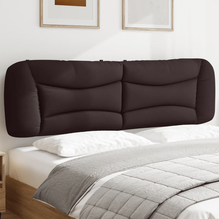 Pernă pentru tăblie de pat Hvar maro închis, 180 cm, material textil WALTI