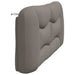 Pernă pentru tăblie de pat, gri taupe, 180 cm, material textil - WALTI WALTI