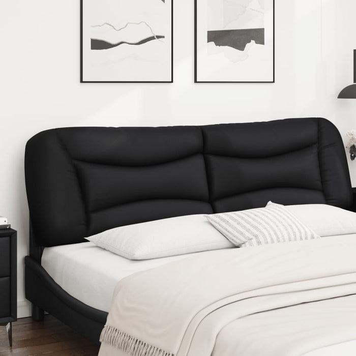 Pernă pentru tăblie pat, Hvar, negru, 180 cm, piele artificială WALTI