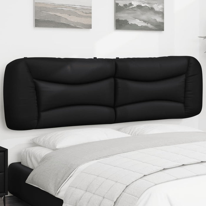 Pernă pentru tăblie pat, Hvar, negru, 180 cm, piele artificială WALTI