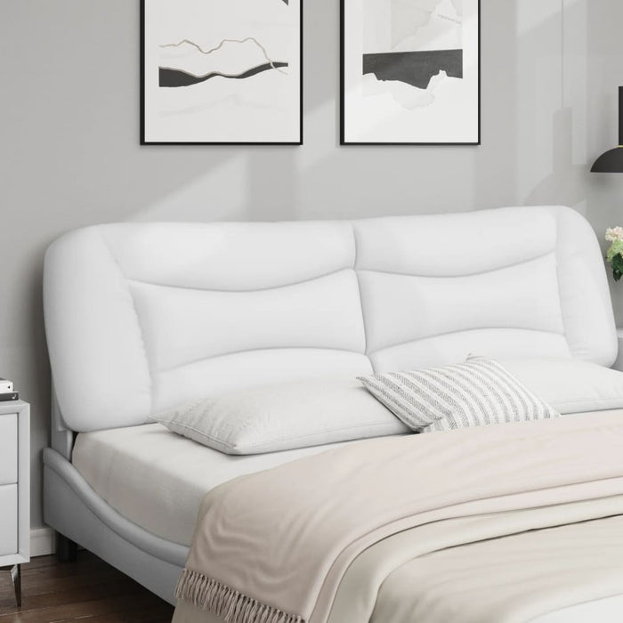 Pernă pentru tăblie pat, Hvar, alb, 180 cm, piele artificială WALTI