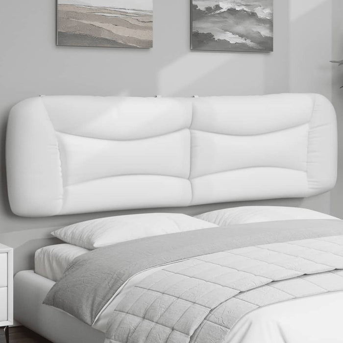 Pernă pentru tăblie pat, Hvar, alb, 180 cm, piele artificială WALTI