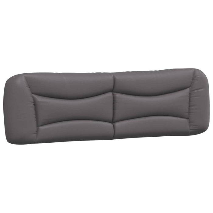 Pernă pentru tăblie pat, Hvar, gri, 180 cm, piele artificială WALTI