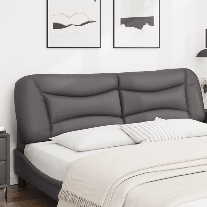 Pernă pentru tăblie pat, Hvar, gri, 180 cm, piele artificială WALTI