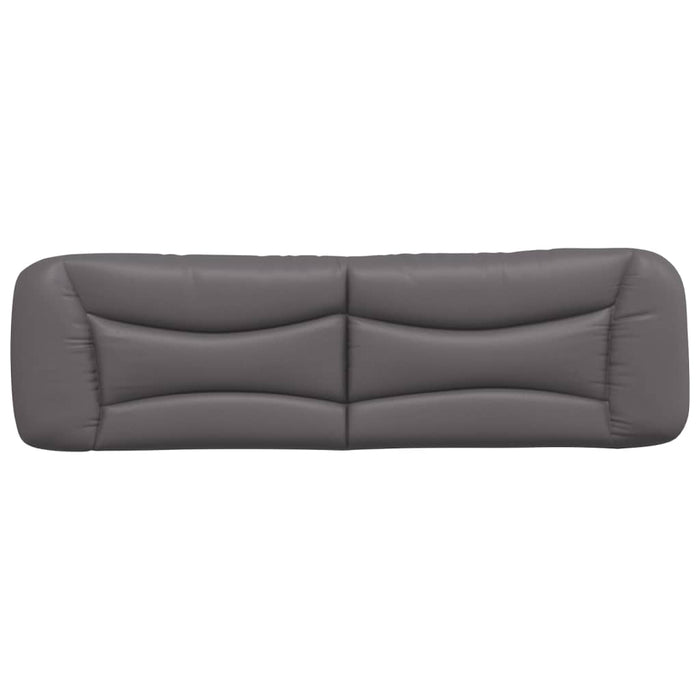 Pernă pentru tăblie pat, Hvar, gri, 180 cm, piele artificială WALTI