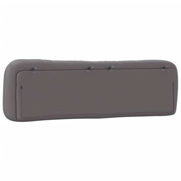 Pernă pentru tăblie pat, Hvar, gri, 180 cm, piele artificială WALTI