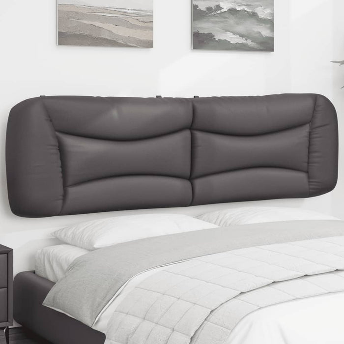 Pernă pentru tăblie pat, Hvar, gri, 180 cm, piele artificială WALTI