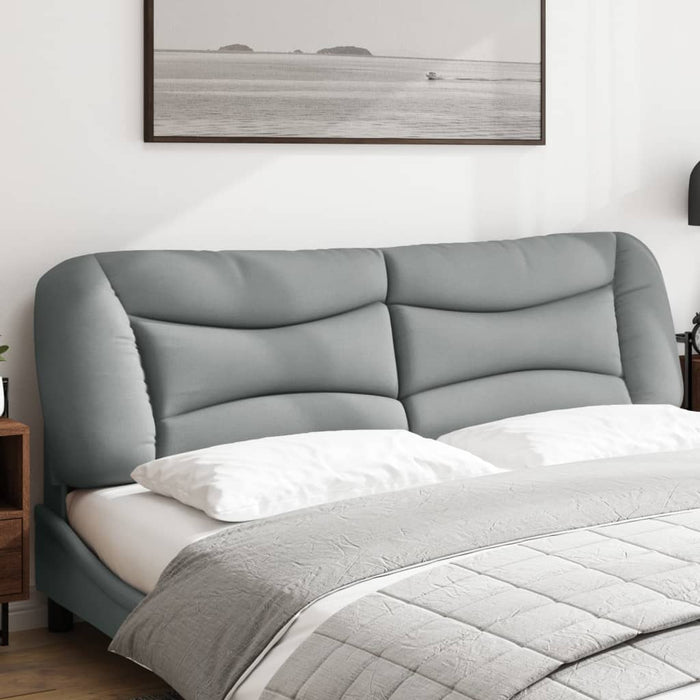 Pernă tăblie de pat, Hvar, gri deschis, 183 cm, material textil - WALTI WALTI
