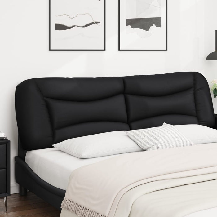 Pernă pentru tăblie pat, Hvar, negru, 183 cm, piele artificială WALTI