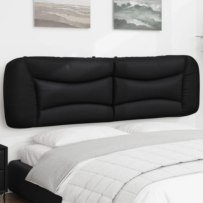Pernă pentru tăblie pat, Hvar, negru, 183 cm, piele artificială WALTI