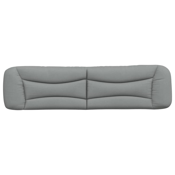 Pernă tăblie de pat, Hvar, gri deschis, 200 cm, material textil WALTI