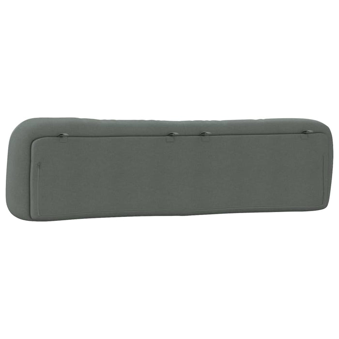 Pernă pentru tăblie de pat, Hvar, gri închis, 200 cm, material textil WALTI