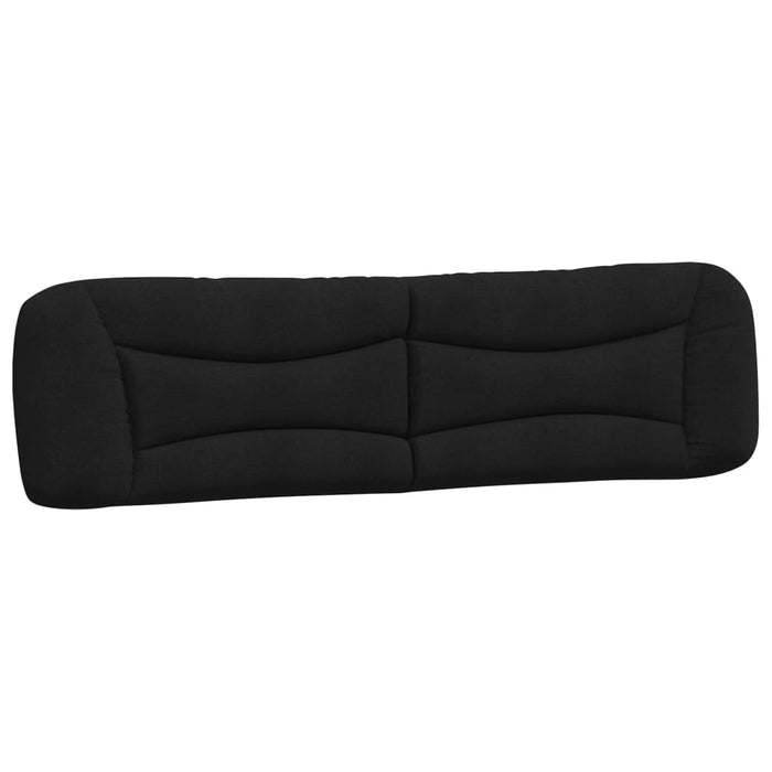 Pernă pentru tăblie de pat, Hvar, negru, 200 cm, material textil WALTI