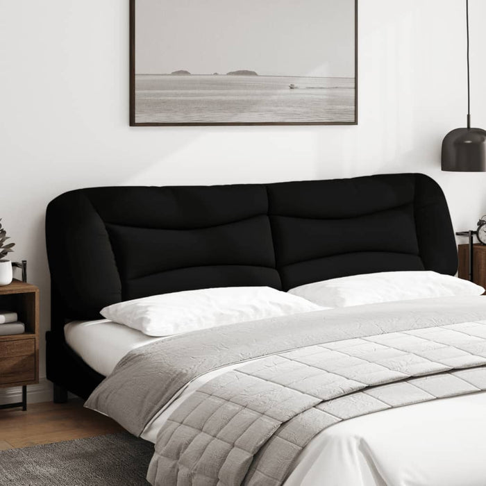Pernă pentru tăblie de pat, Hvar, negru, 200 cm, material textil WALTI