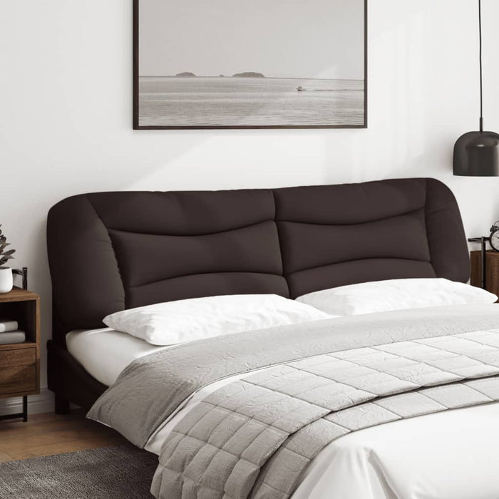 Pernă pentru tăblie de pat Hvar maro închis, 200 cm, material textil WALTI