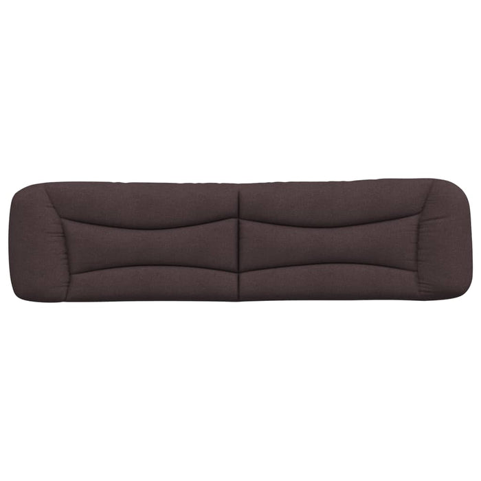 Pernă pentru tăblie de pat Hvar maro închis, 200 cm, material textil WALTI