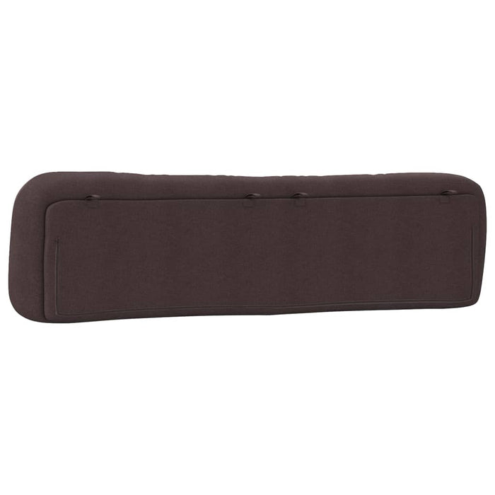 Pernă pentru tăblie de pat Hvar maro închis, 200 cm, material textil WALTI