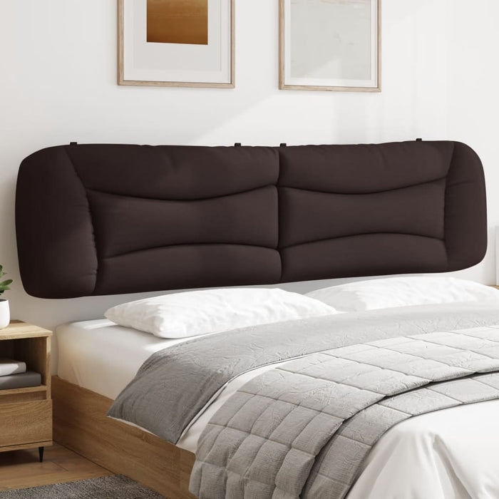 Pernă pentru tăblie de pat Hvar maro închis, 200 cm, material textil WALTI